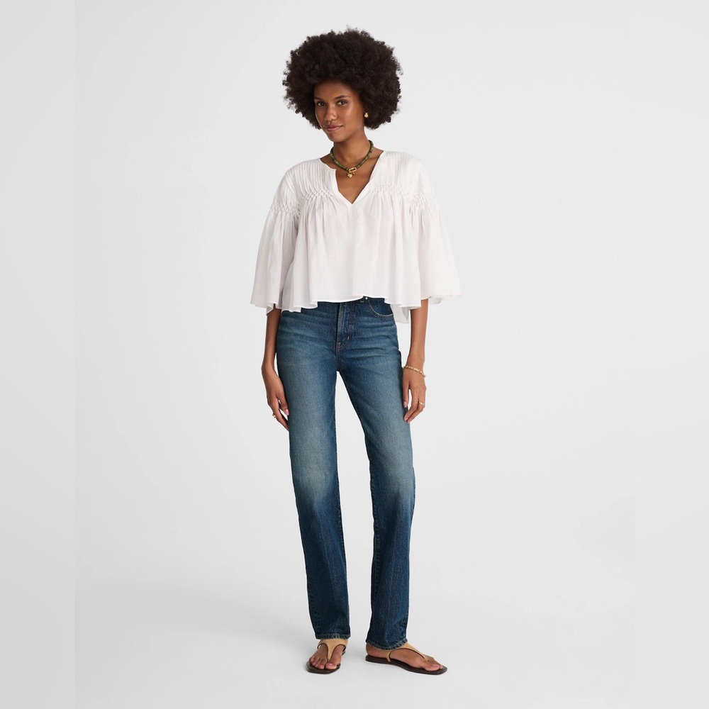 Madewell Longline Straight Jean Greendale Wash, 30 - Picture 2 of 8